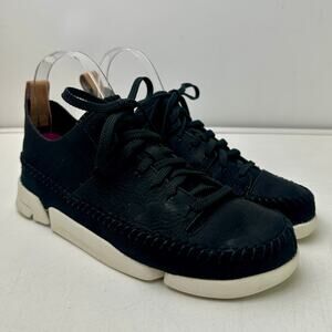 Clarks Originals Trigenic Flex Back Leather Moccasin Sneakers Women's Sz 7.5